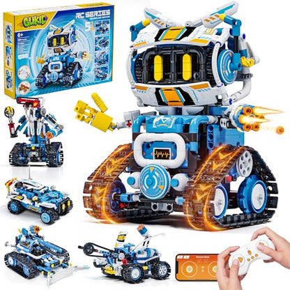5-in-1 STEM Robotics Kit, APP & Remote Control Robot Building Kit