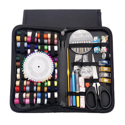 172PCS Sewing Kit with Case,Marcoon Needle and Thread Kit with Sewing Supplies and Accessories for Kids,Adults,Beginner,Home,Travel,Emergency Including Scissors,Measure Tape,Needle Threader - color: 172pcs-black