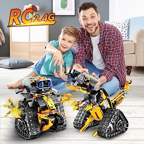 INSOON Robot Toys for Kids Building Set 5-in-1 App & Remote Control