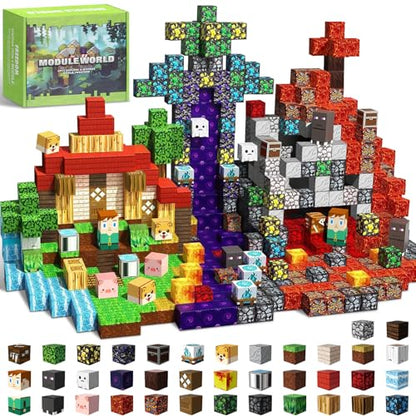 Intoypad 300PCS Magnetic Blocks, Magnetic Building Tiles STEM Toys for Kids - style: 300Pcs