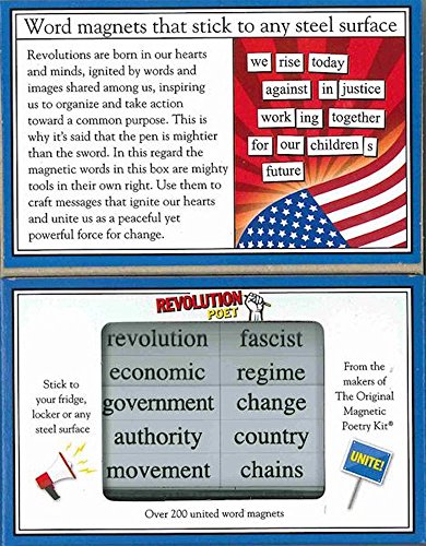 Magnetic Poetry - Revolution Poet Kit - Words for Refrigerator - Write Poems and Letters on The Fridge - Made in The USA - style: Revolution Poet
