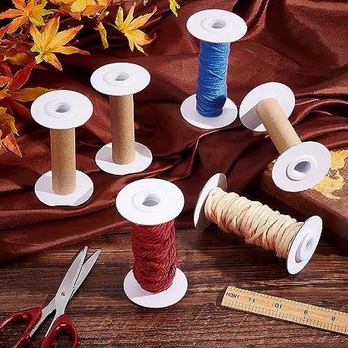 PH PandaHall 16 Sets Empty Paper Thread Spools, Wire Weaving Bobbins Paper Sewing Spools Detachable Thread Ribbon Holder for Yarn Cord Embroidery Sewing DIY Arts Crafts, 99mm/3.9" - size: 99mm/3.9"