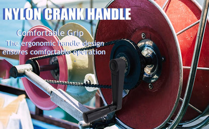 2Pcs 7.5" Length Foldable Crank Handle for Industrial Machine Tool - style: HD-16mm/1 Pcs