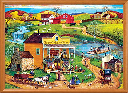 MasterPieces 500 Piece EZ Grip Jigsaw Puzzle for Adults, Family, Or Youth - Cooper's Corner - 19.25"x26.75" - style: Cooper's Corner