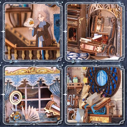 Fsolis Book Nook Kit, Booknook Magic (Nebula Common Room) - color: Nebula Common Room