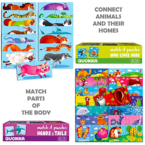 5X Megaset Puzzles for Toddlers 3-5 - Matching Games for Kids Ages 2-4 - color: Matching Games Abc