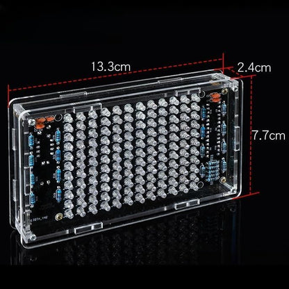 DIY Music Spectrum Led Light Soldering Practice kit, Complete Soldering Project kit with Components, PCB & Enclosure, Audio Level Indicator, Perfect for Electronics Enthusiasts & Beginners