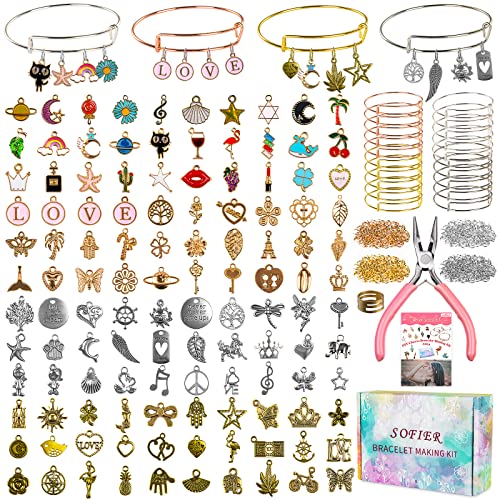 Sofier Bracelet Making Kit DIY Jewelry Supplies 542pcs for Teen Girls Women - color: Multiple