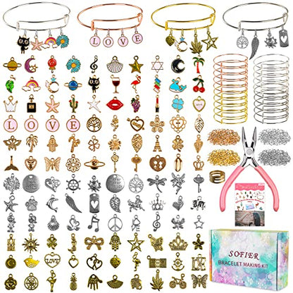 Sofier Bracelet Making Kit DIY Jewelry Supplies 542pcs for Teen Girls Women - color: Multiple