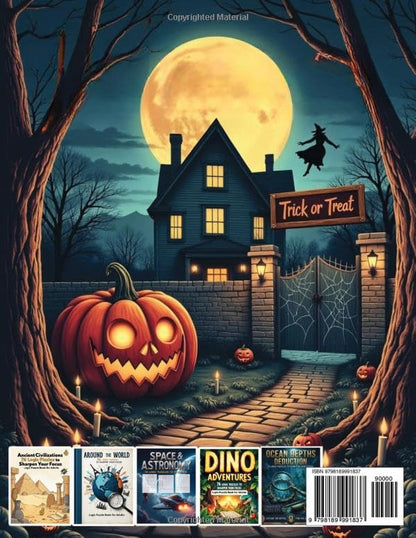 Halloween 76 Logic Puzzles to Sharpen Your Focus: Logic Puzzle Book for Adults (The Logic Puzzle Collection)