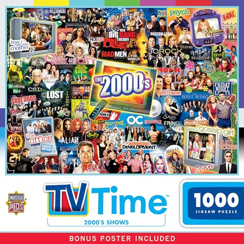 MasterPieces 1000 Piece Jigsaw Puzzle for Adults and Family - 2000's Television Shows - 19.25"x26.75" - style: 2000s Shows