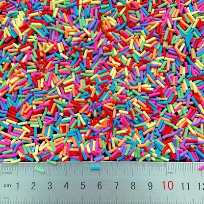 50g Fake Sprinkles Resin Sprinkles Fake Candy Sprinkles Clay Sprinkles Polymer Sprinkles Polymer Clay Slices for Nail Art DIY Crafts Cake Phone Case(21-Colorful Sugar） - color: 31-Colorful