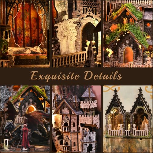 CCCDF Sleeping Beauty Book Nook Kit, DIY Miniature House Dollhouse Kit - color: Sleeping Beauty
