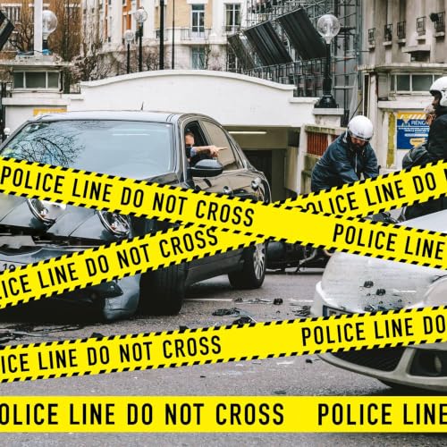 Nuanchu 2 Rolls 3''x98 Ft Police Line Do Not Cross Caution Party Tape Decor - style: Police Line Do Not Cross