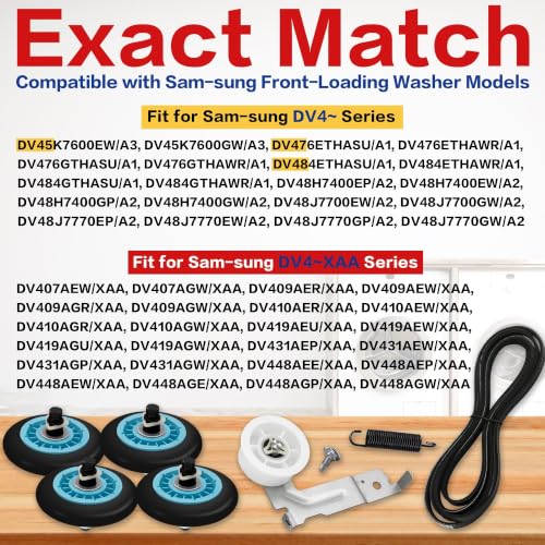 DV42H5200EP/A3 DV42H5200EW/A3 Dryer Roller Belt Kit Fit For Sam-sung