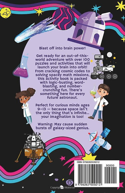 Logic Lab's Outer Space Activity Book: Logic, Focus, Word, and Math Puzzles and Problems for Kids Ages 9-13 | 5.5 x 8.5 in (Logic Lab's Activity Books)
