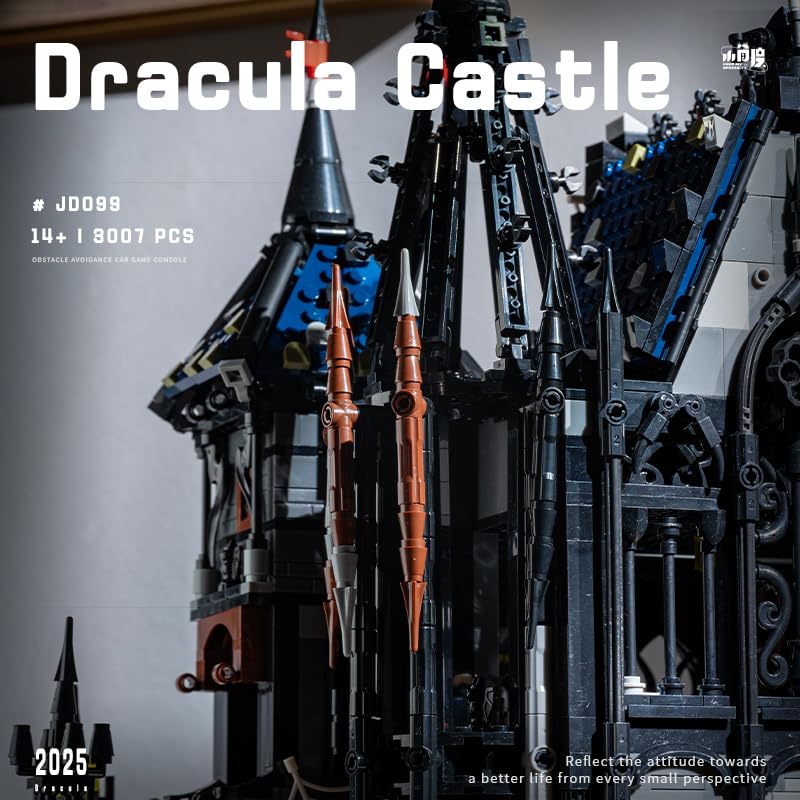 Dracula Haunted House - Blocks Set,3007 PCS Halloween Castle for Adults - style: Dracula Castle