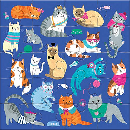 Mudpuppy - Cats & Dogs - Set of Two 20 Piece Magnetic Puzzles for Kids - style: Cats & Dogs