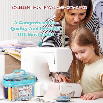 40 Spools of Sewing Thread,Gift Box Portable Basic Sewing Repair Kits for Beginners Traveler Emergency