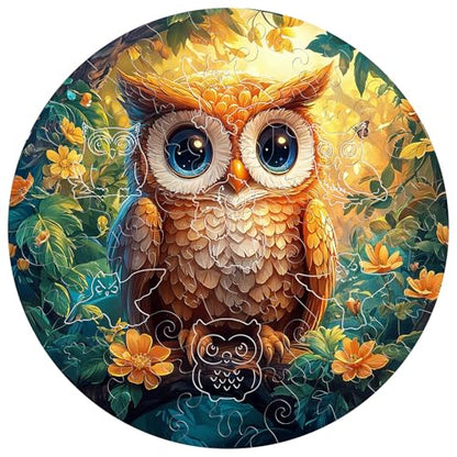 Animal Wooden Puzzles for Kids Ages 6-8 - Cute Owl - color: Cute Owl