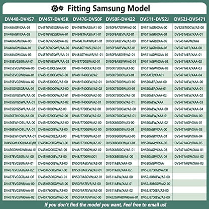 Upgraded Sam-Sung Dryer Repair Kit for Samsung Dryer Roller Replacement Kit - color: Blue 4 Roller Spacer