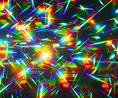 Rainbow Symphony Diffraction Grating Glasses - Educational, Package of 50, 13,500 Lines per inch, Double axis - color: Rainbow, size: 50