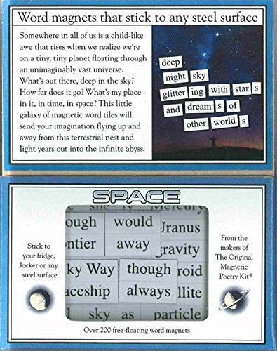 Magnetic Poetry - Space Kit - Words for Refrigerator - Write Poems and Letters on The Fridge - Made in The USA - style: Space
