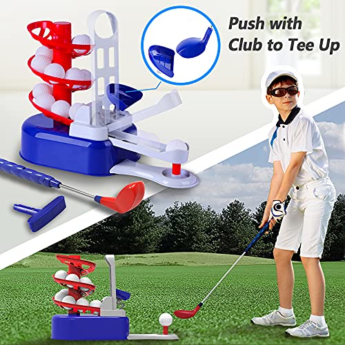 iPlay, iLearn Kids Blue Golf Toy Set, Toddler Boy Outdoor Sport Toy Age 3-5 - color: Blue