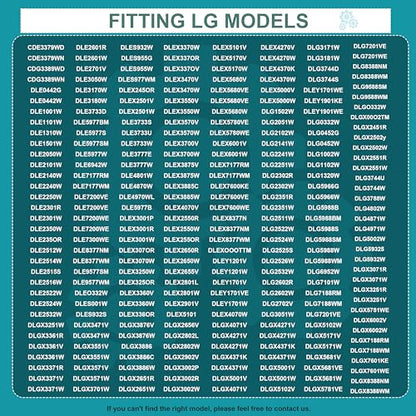 Upgraded Dryer Repair Kit Compatible with LG Kenmore Dryers Includes 4581EL2002C Dryer Drum Roller 4400EL2001A Dryer Belt 4561EL3002A Idler Pulley & Spring Replace 4400EL2001F 4581EL3001E 4581EL2002A