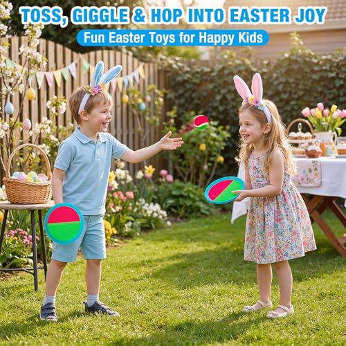 Ayeboovi Toss and Catch Ball Game Outdoor Beach Pool Toys for Kids Age 3-12 - style: 2 Paddles 2 Balls