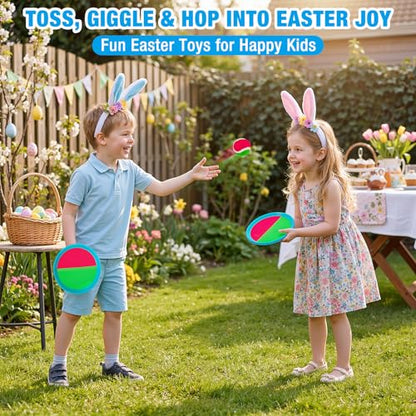 Ayeboovi Toss and Catch Ball Game Outdoor Beach Pool Toys for Kids Age 3-12 - style: 2 Paddles 2 Balls