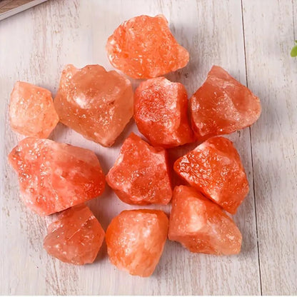 Zenkeeper 1 Lb Large Raw Himalayan Salt Crystal Rough Himalayan Quartz Natural Orange Salt Stone Crystal Stone Mineral Specimen Gemstone Healing Crystals and Stones - color: Himalayan Quartz (Orange Salt Stone)