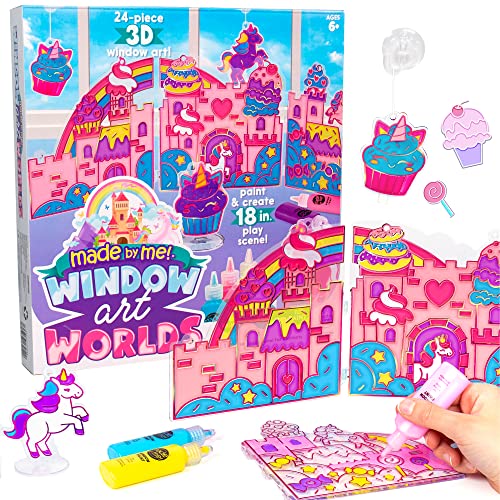Made By Me Create Your Own Window Art Kit, Unicorn Window Art Worlds - style: Unicorn