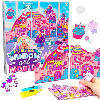 Made By Me Create Your Own Window Art Kit, Unicorn Window Art Worlds - style: Unicorn