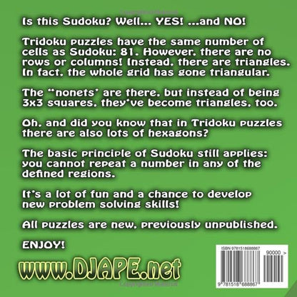 Tridoku Book: Large Font - 100 puzzles (Triangular Spatial Deduction: The Complete TriDoku Architecture)