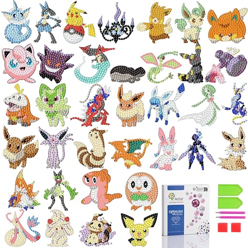 LWZAYS Diamond Art Kits for Kids Boys and Girls Ages 6-8-10-12 Easy to DIY Creative Diamond Art Stickers Craft by Numbers Kits for Kids and Adult Beginners 2.0 - color: SYT036