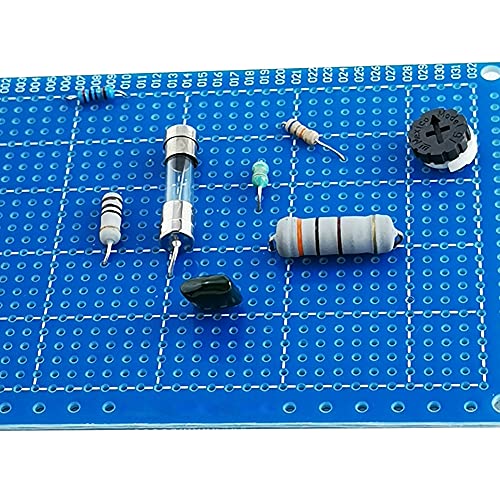 YUNGUI 6PCS Solderable Breadboard,824 Holes 70x90x1.6mm PCB Board for DIY Prototype Soldering and Electronic Project with Arduino Kits, Blue