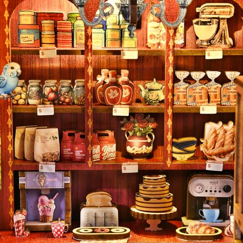 Book Nook Kit, Book Nook Kits for Adults DIY Booknook Model Build - color: Bake Shop