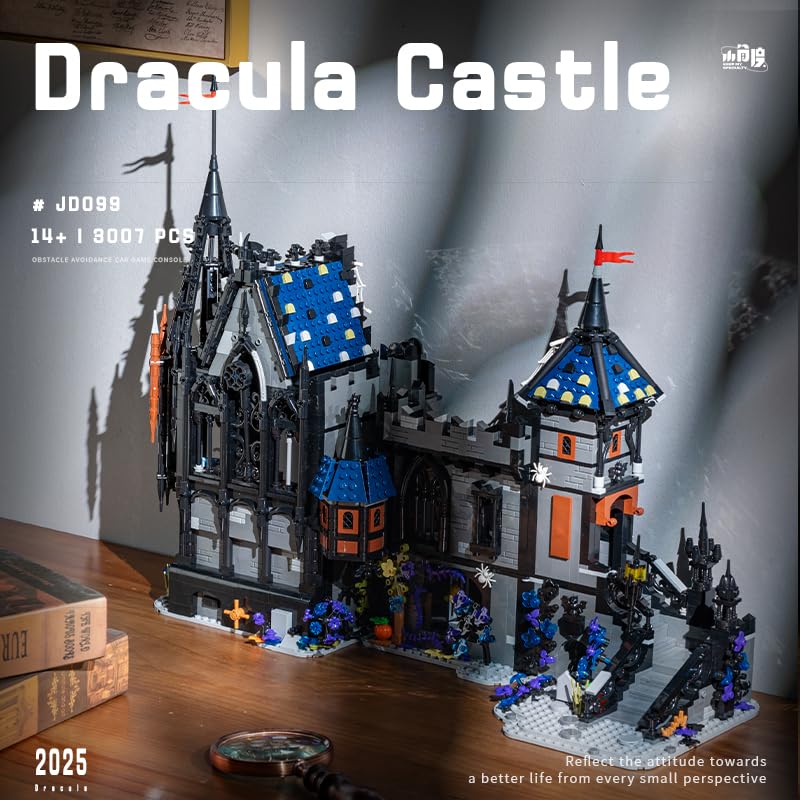 Dracula Haunted House - Blocks Set,3007 PCS Halloween Castle for Adults - style: Dracula Castle