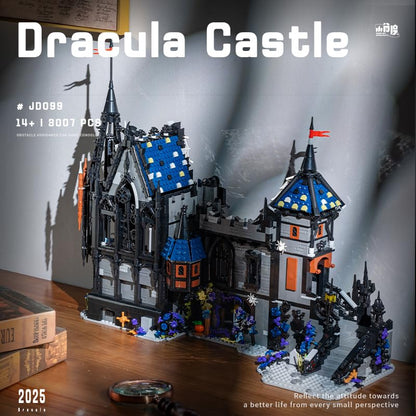 Dracula Haunted House - Blocks Set,3007 PCS Halloween Castle for Adults - style: Dracula Castle
