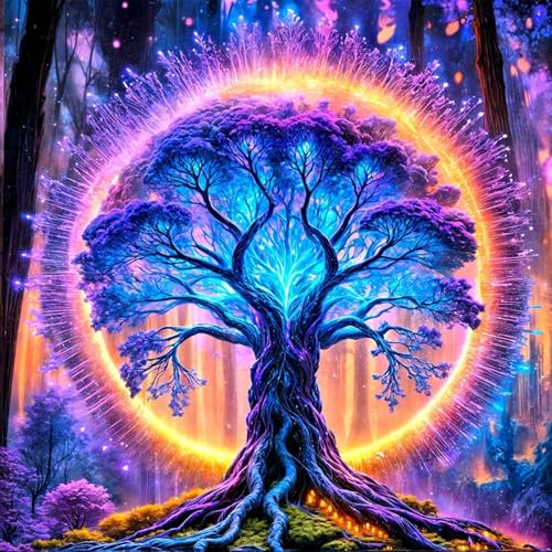 Ekuxom Tree of Life Diamond Art Kits for Adults-5D Diamond Painting - color: Tree of Life-1