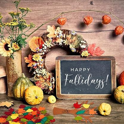 Whaline 192 Pcs Fall Tree of Thanks Felt Craft Kit Autumn Trees Maple Leaves Ornaments Felt Board for DIY Art Craft Fall Thanksgiving Party Gift Supplies Home Classroom Door Wall Hanging Tree Decor
