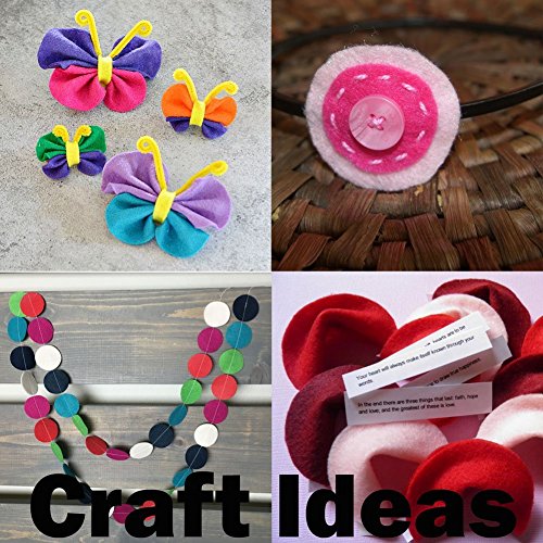 Playfully Ever After Red Craft Felt Circles (5 Inch - 18pc) - size: 5 Inch - 18pc