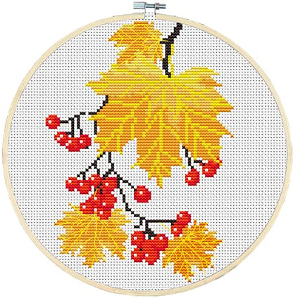 Awesocrafts Cross Stitch Kits Golden Age 11CT Stamped Patterns Easy Cross Stitching Embroidery Needlework Kit Supplies (Golden Age) - color: Golden Age