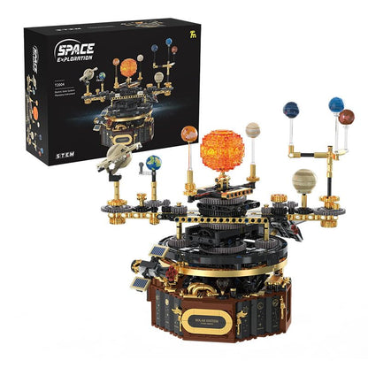 Electric Solar System -Building Blocks,1098 PCS STEM Space Model for Adults - color: Solar System