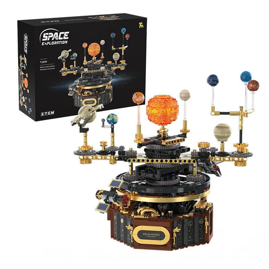 Electric Solar System -Building Blocks,1098 PCS STEM Space Model for Adults - color: Solar System