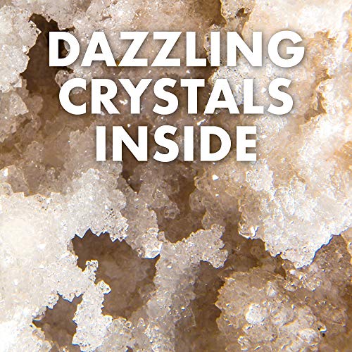 Blue Marble Break Open A Gigantic Geode – Break Your Own Large Geode with Crystals, Earth Science Kit for Kids to Learn Geology, Gifts for Rock Collectors, Cool Rocks for Boys and Girls