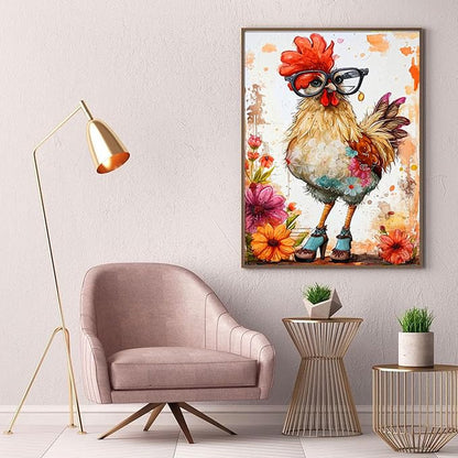 Ekuxom Chicken Diamond Art Kits for Adults-Diamond Painting - color: Chicken-1