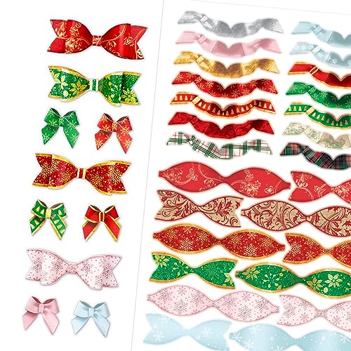 Katy Sue Christmas Flower Pots Card Making Kit. Contains 8 x 300 GSM Cards, Envelopes, 3D Die-Cut Decoupage, Paper Bows, Sticky Foam Pads & 2 Sheets of Christmas Sentiment Banners