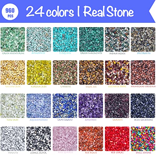 ygorios Jewelry Making Kit for Adults - 1760 PC Crystal Beads, 800 PC Jewelry Findings, DIY Bracelet, Earring